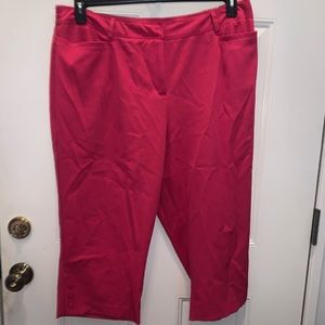 Pink crop pants